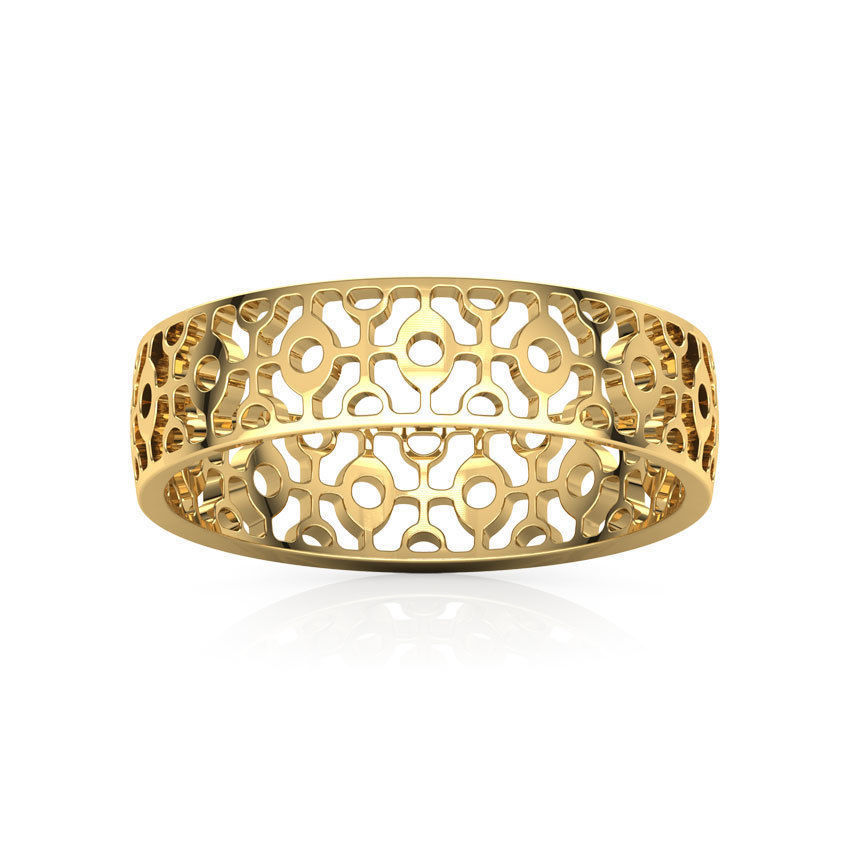 Abstract Cutout Ring 3D print model_1