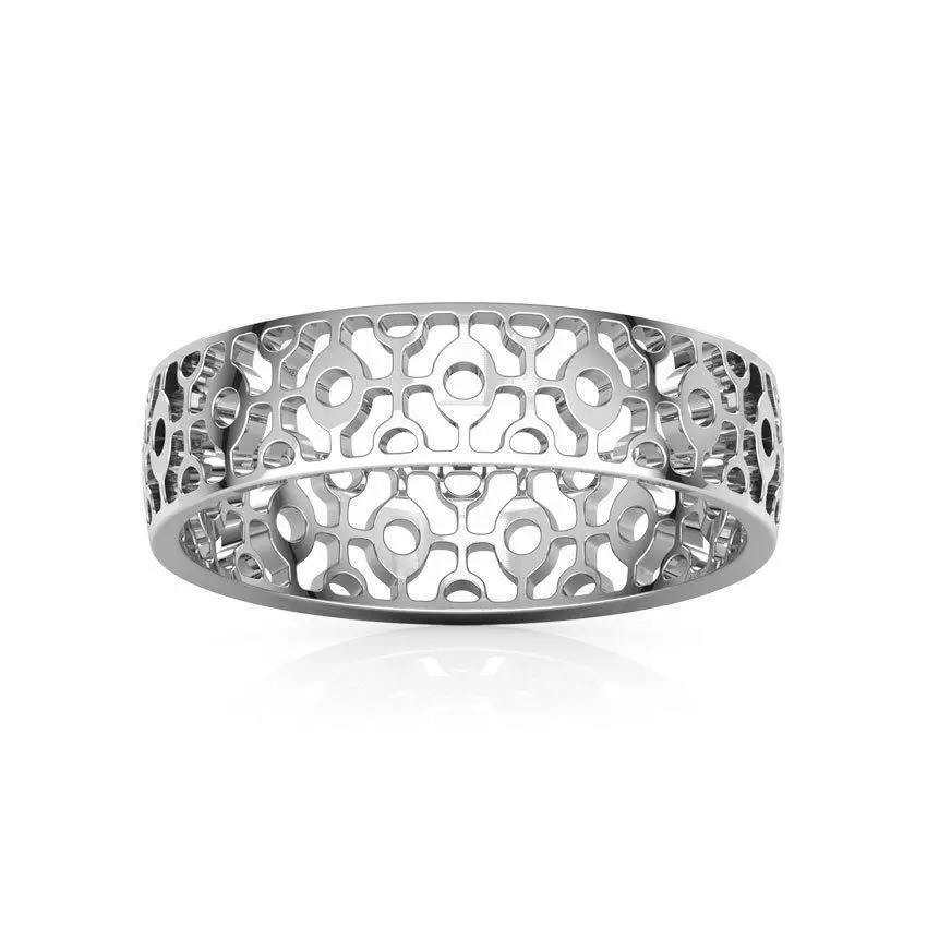 Abstract Cutout Ring 3D print model_0