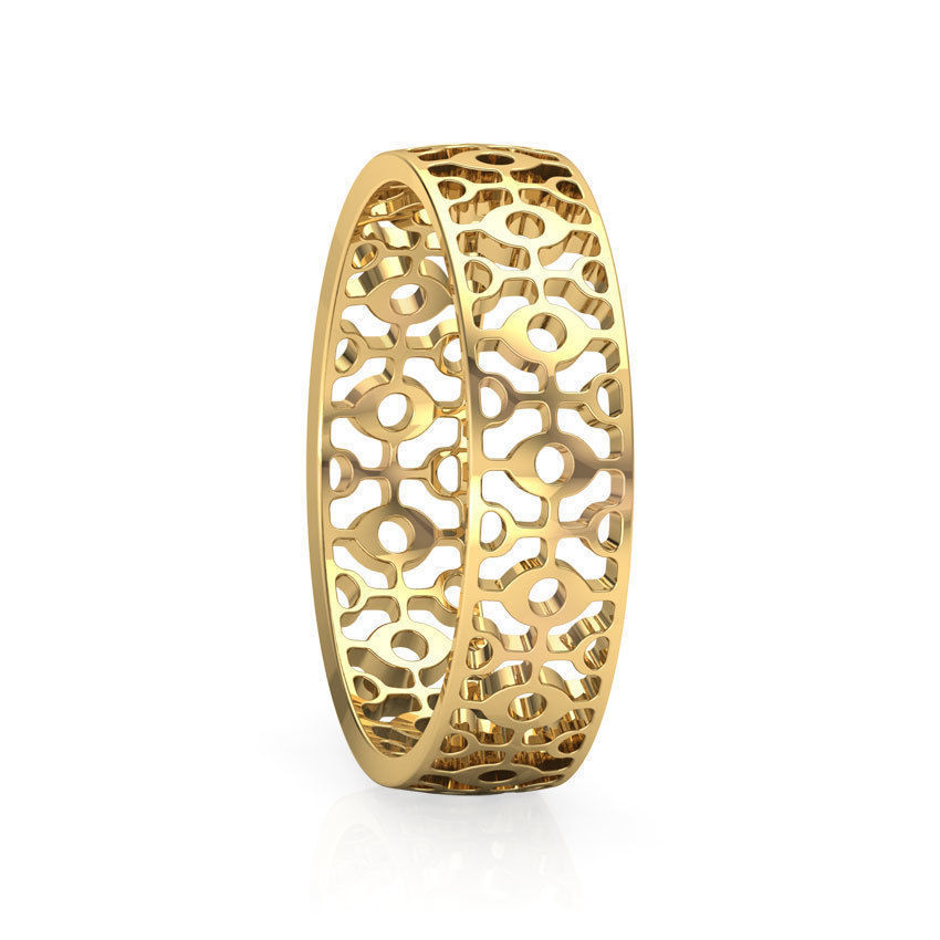 Abstract Cutout Ring 3D print model_15