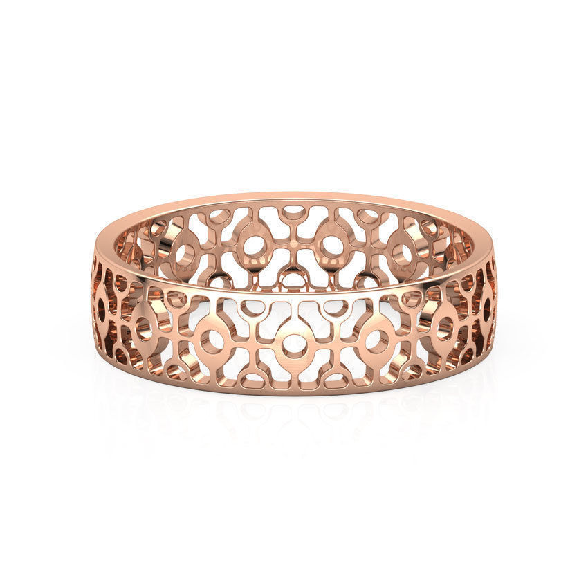 Abstract Cutout Ring 3D print model_10