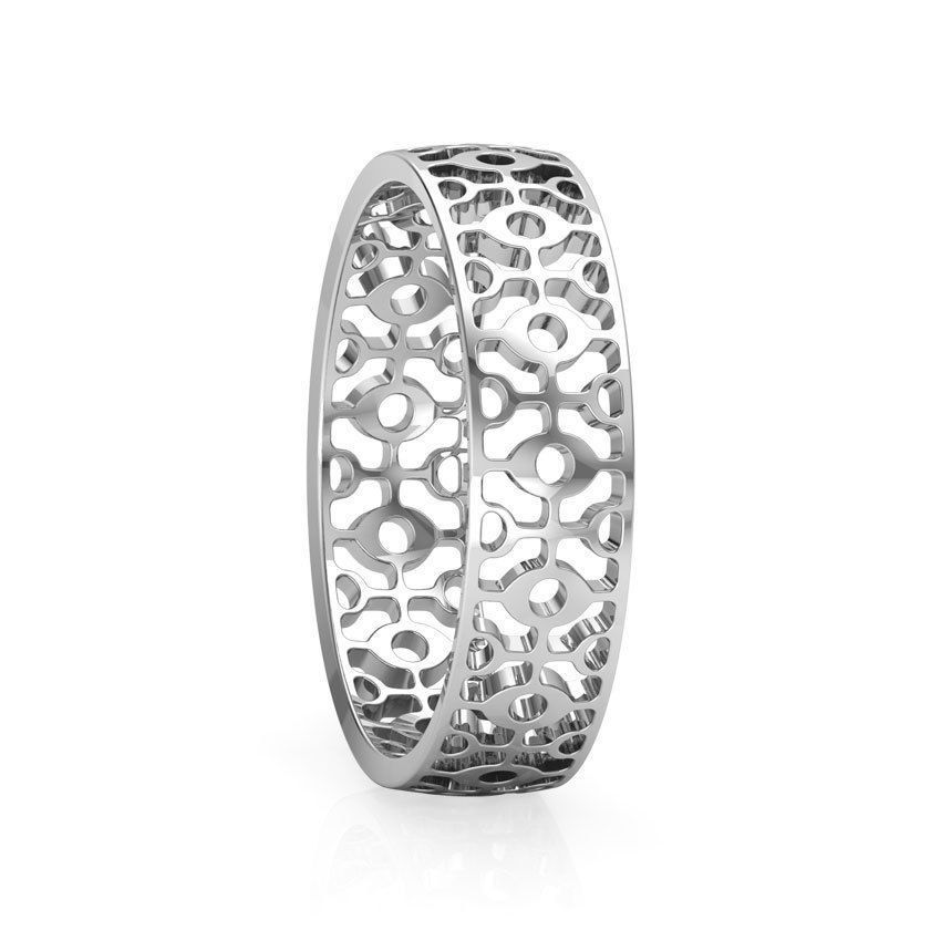 Abstract Cutout Ring 3D print model_14