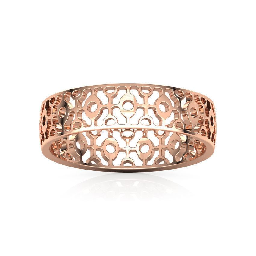 Abstract Cutout Ring 3D print model_2