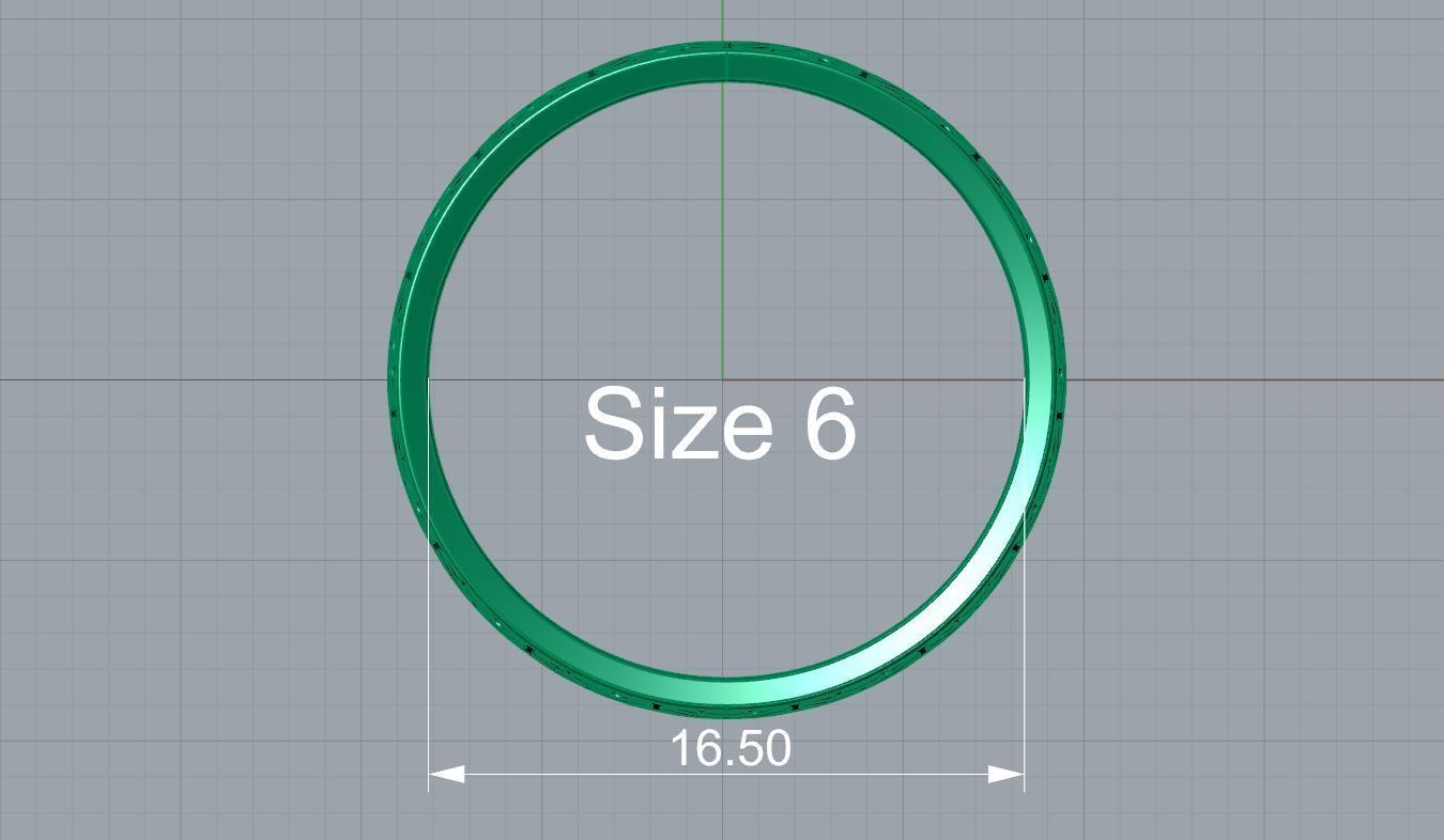 Abstract Cutout Ring 3D print model_6