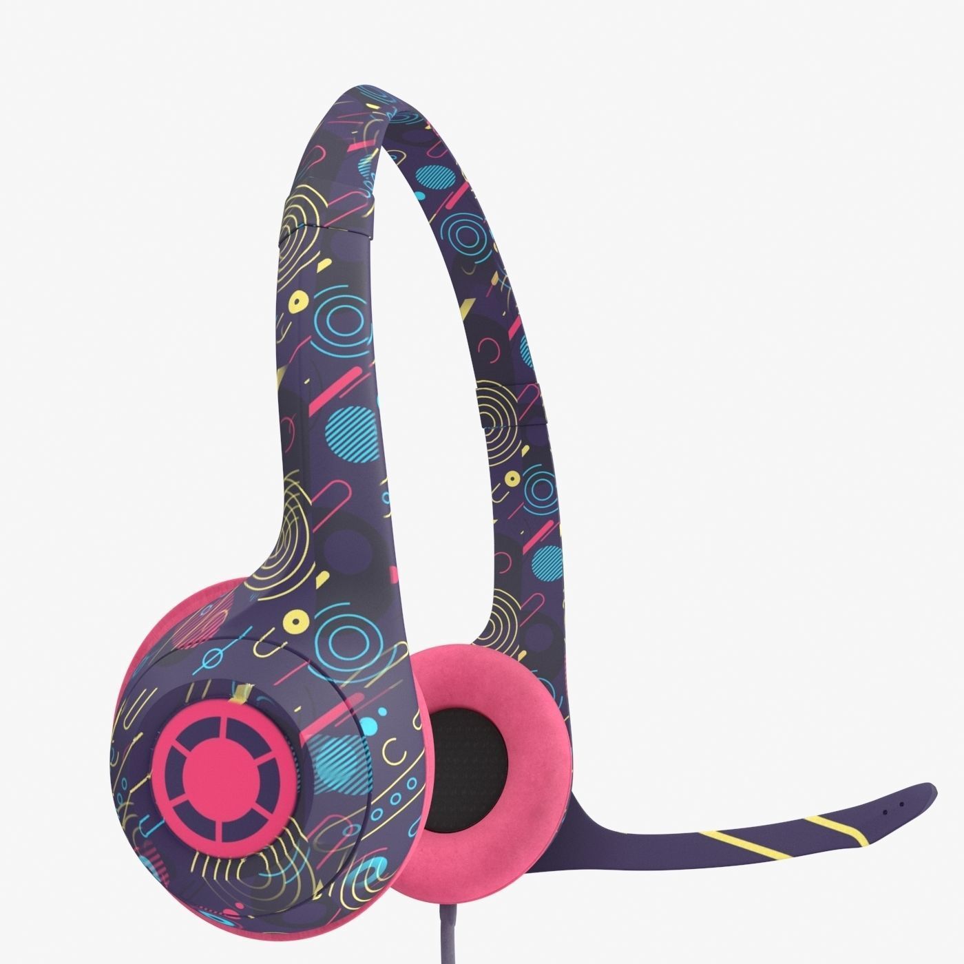 Headphones headset 3D model_3