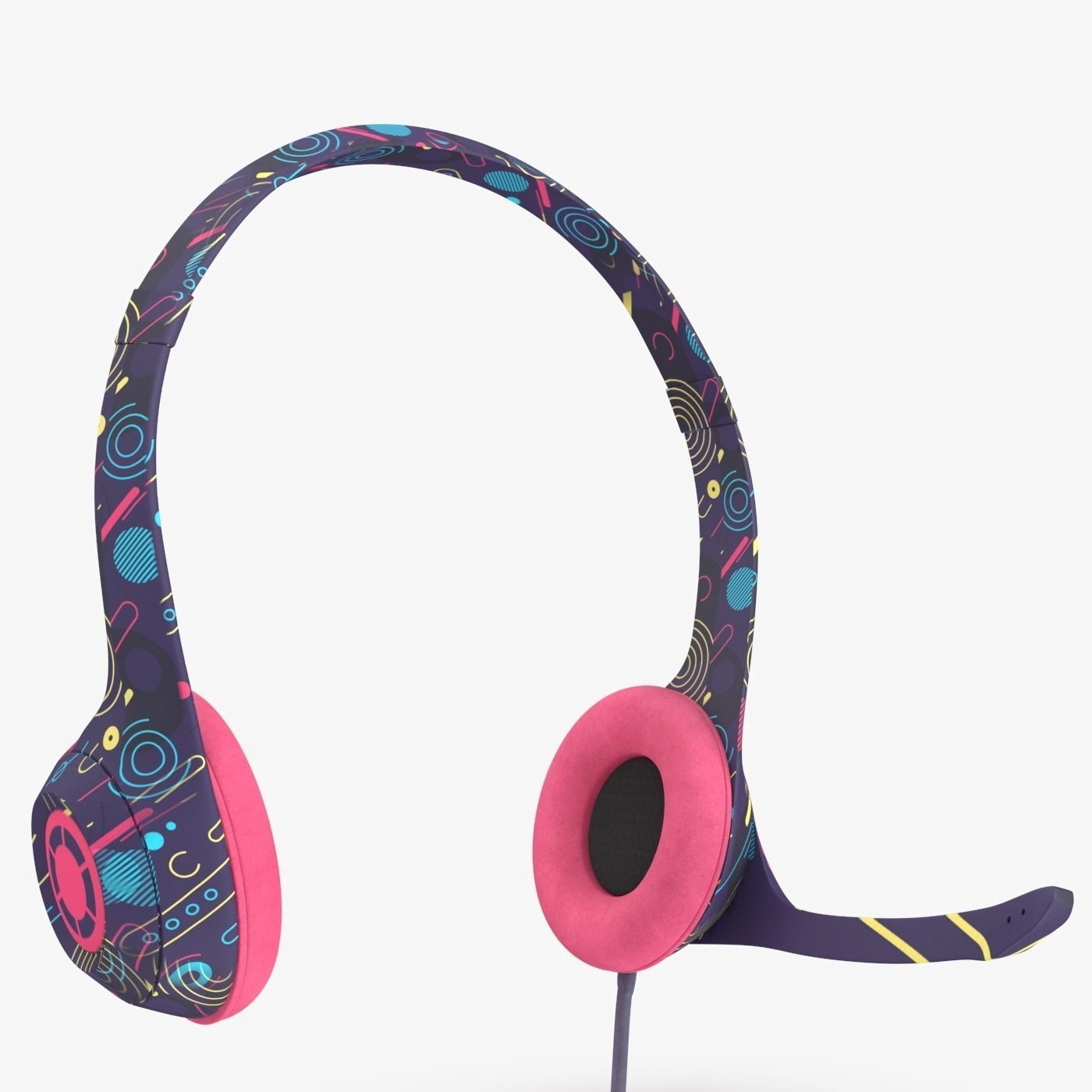 Headphones headset 3D model_4