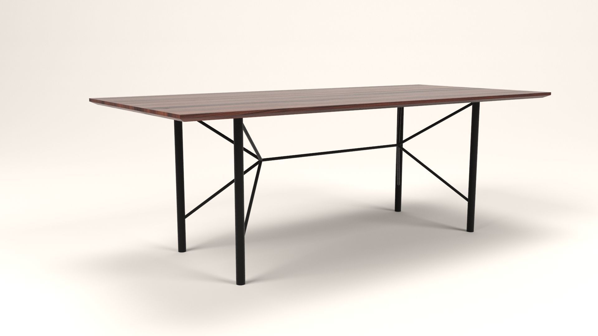 Rudolph industrial table Low-poly 3D model_10