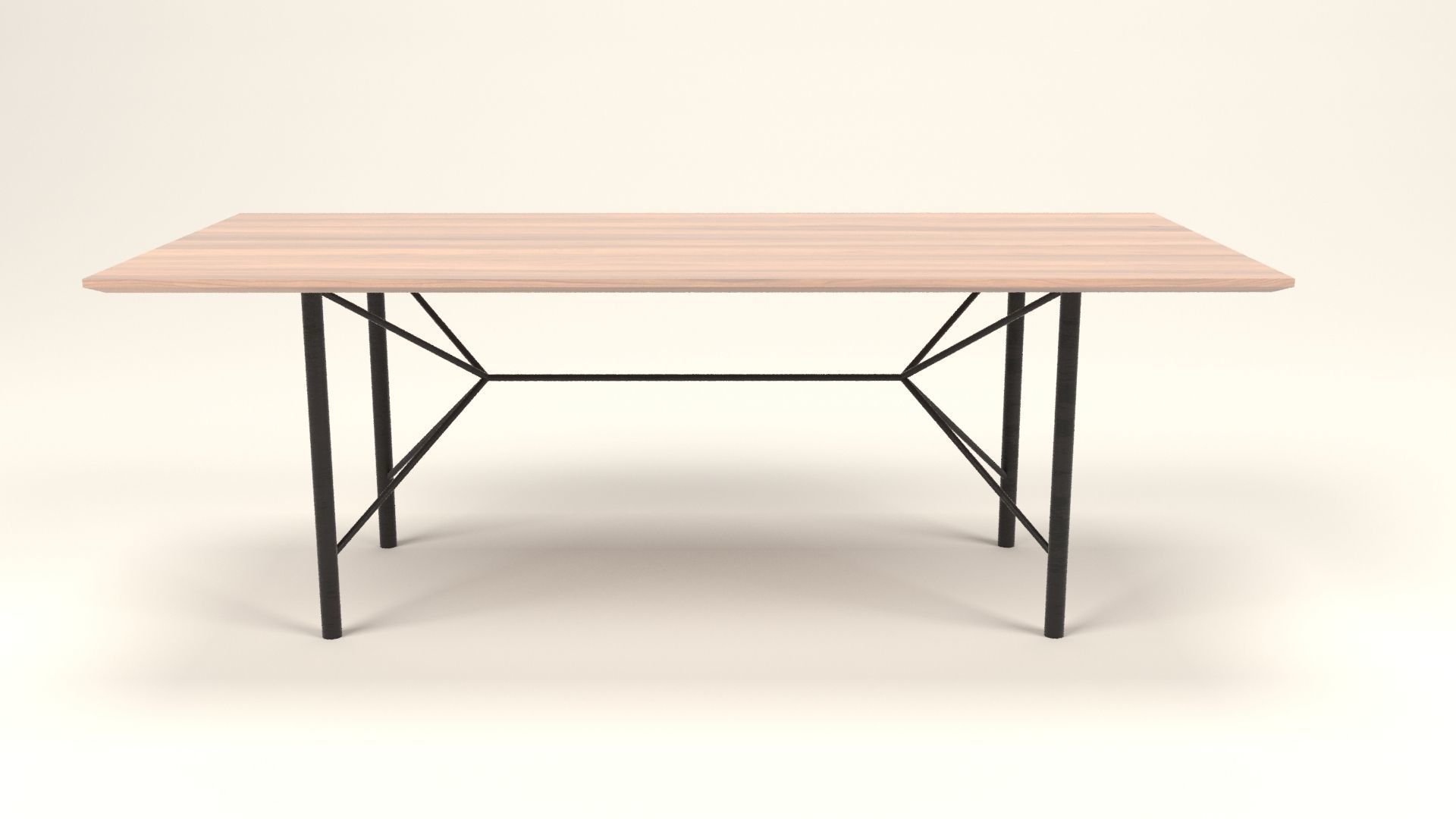 Rudolph industrial table Low-poly 3D model_2