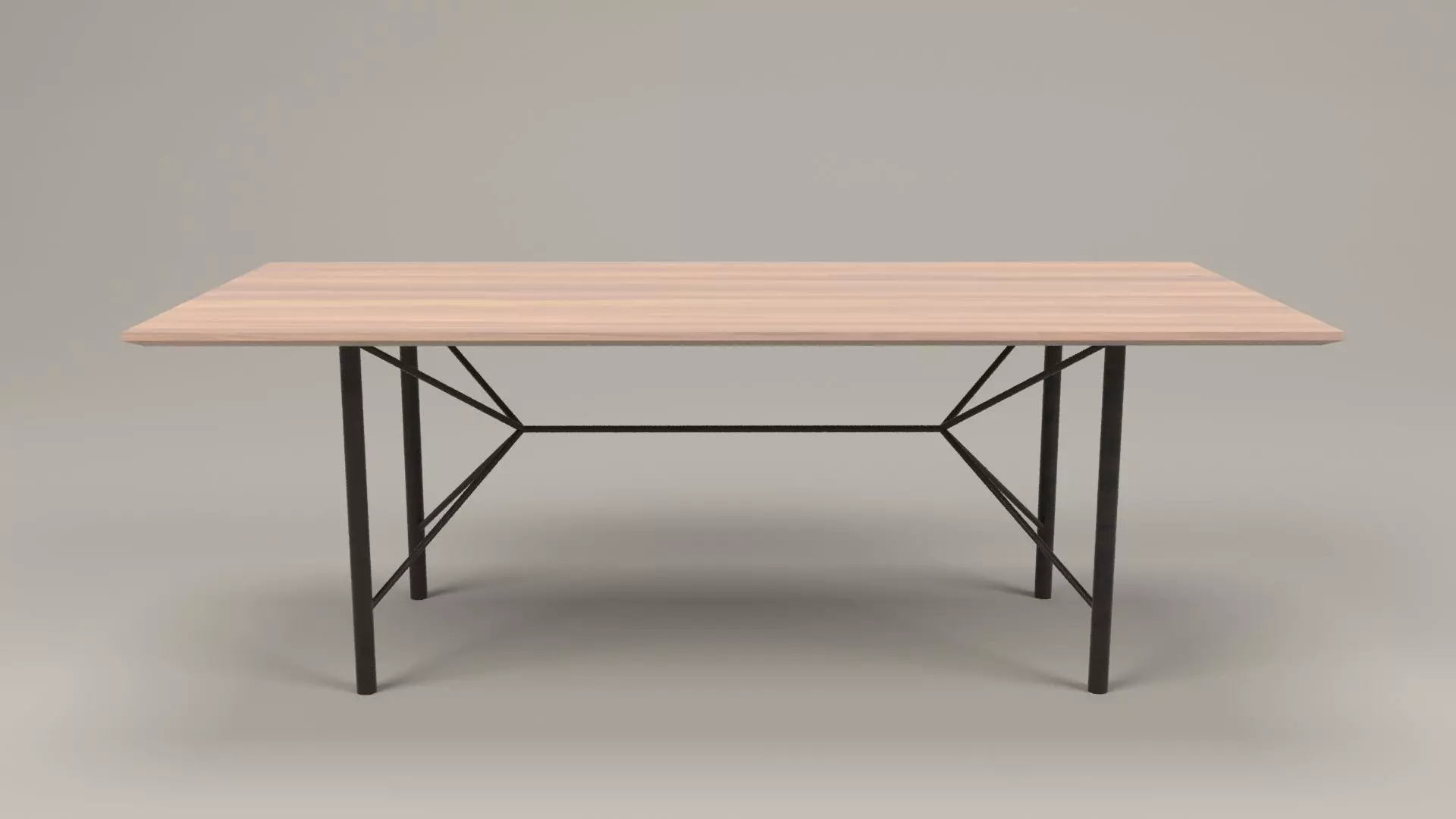 Rudolph industrial table Low-poly 3D model_0