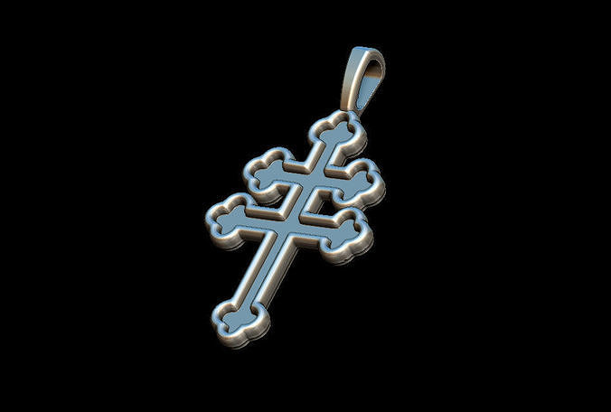 Cross Caravaca 3D print model