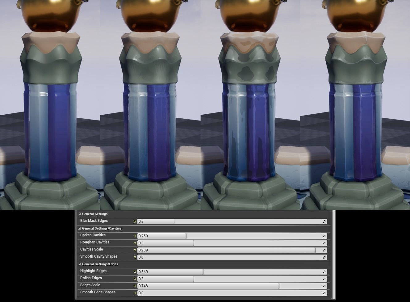 Elegant Versatile Fountain Set Low-poly 3D model_13