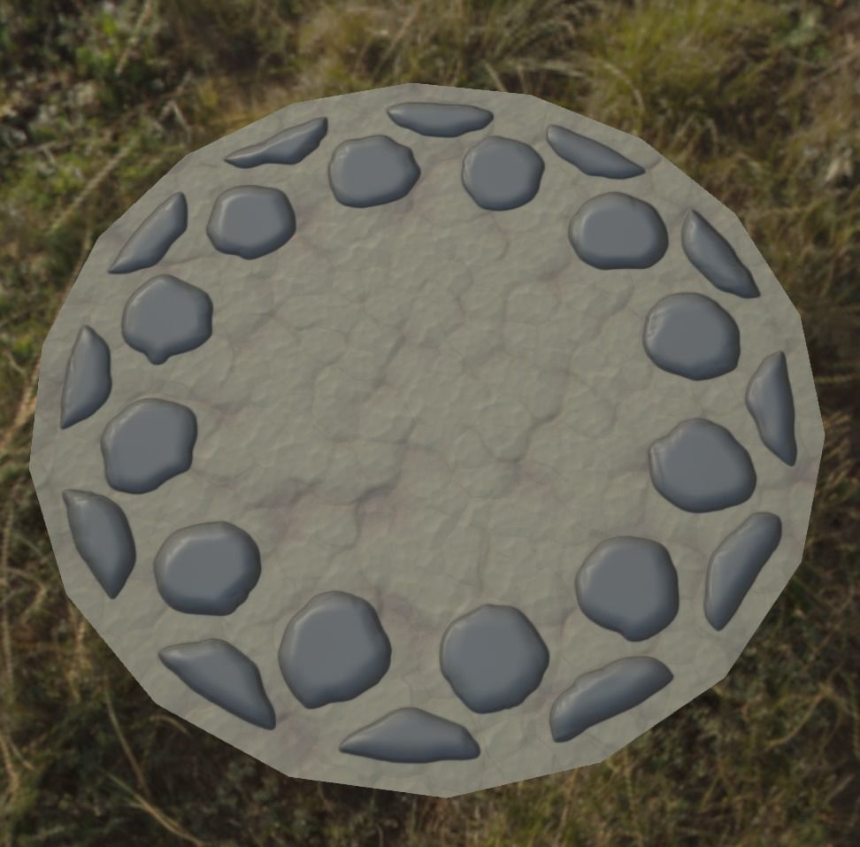 Elegant Versatile Fountain Set Low-poly 3D model_23