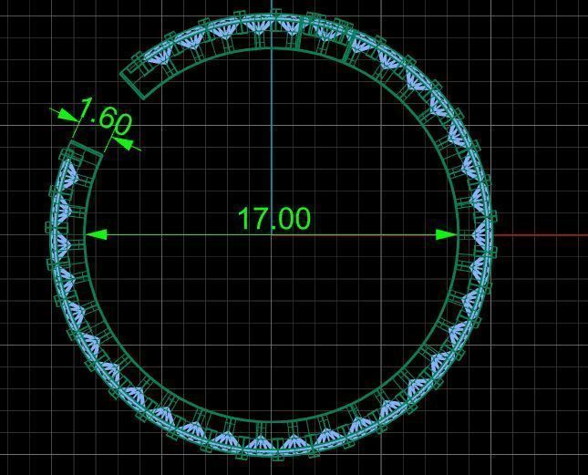 Ring 17 cross 3D print model_6