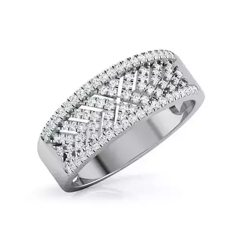 Chevron Diamond Band