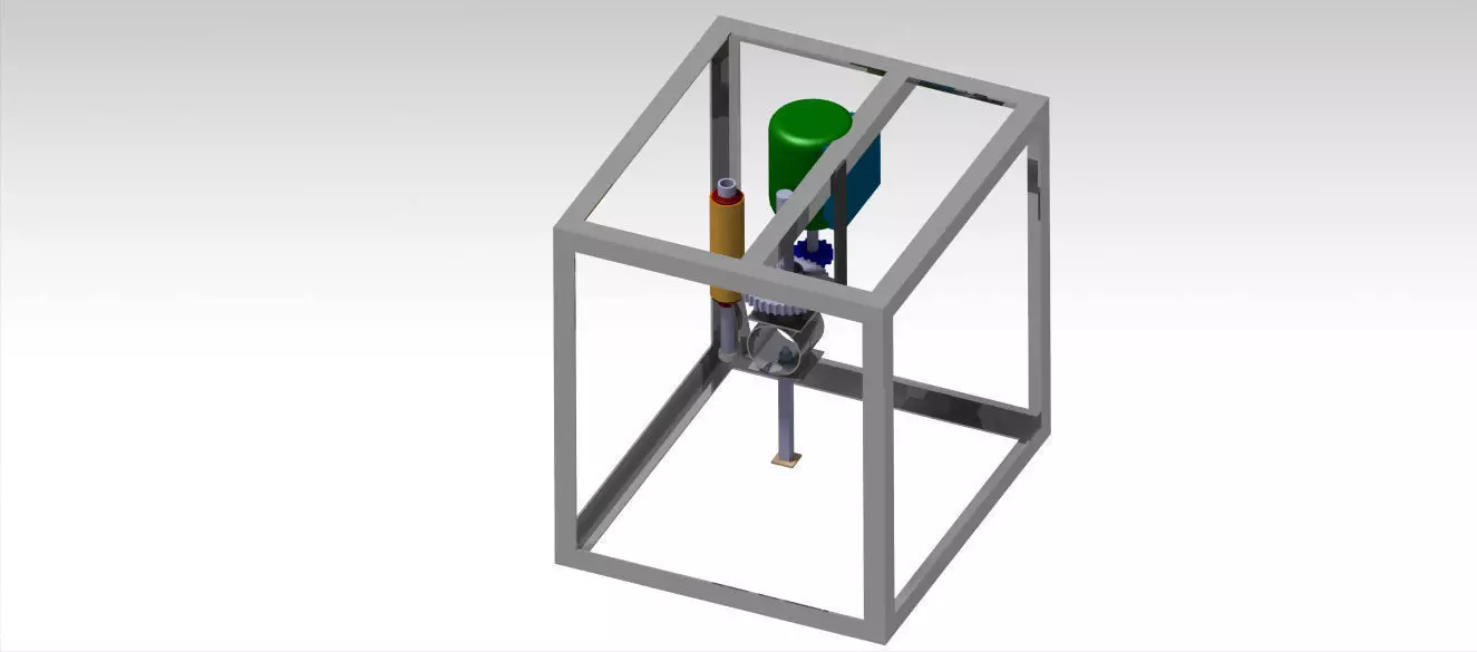 penetrometer metal box with bottle inside Free 3D model