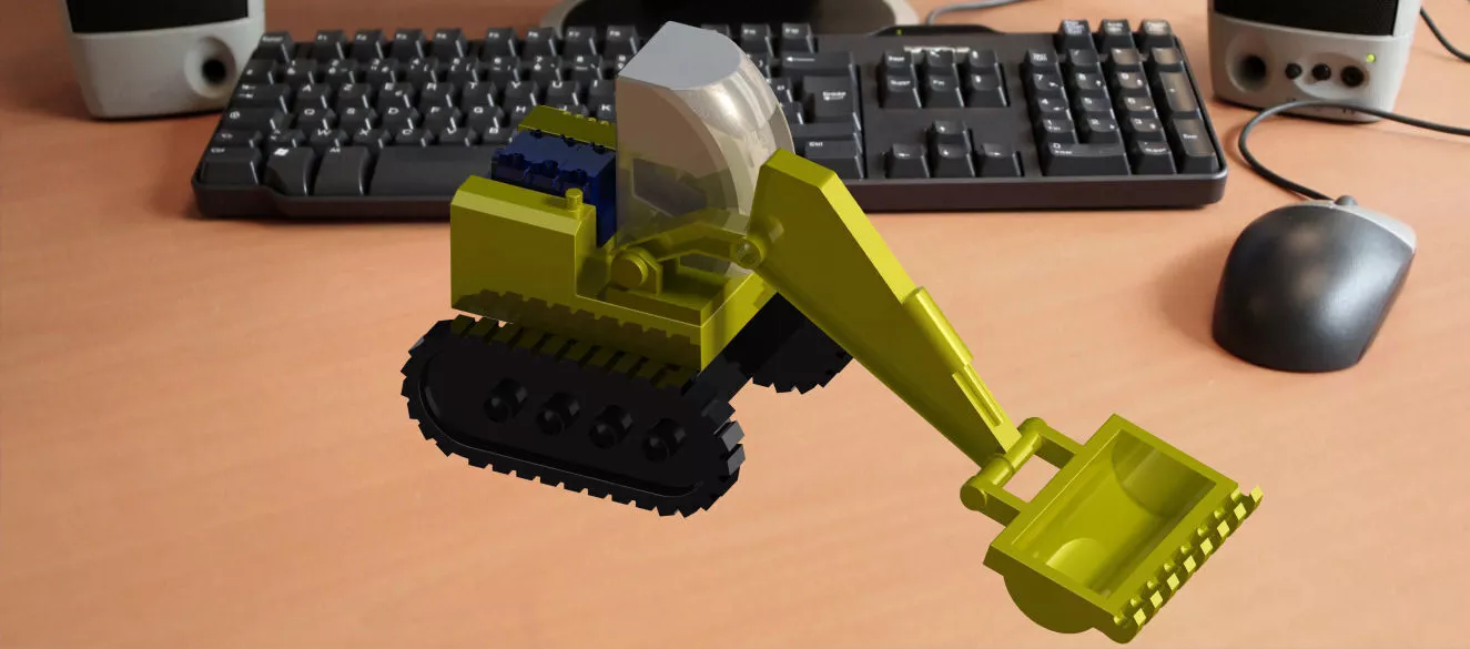 excavator toys Free 3D model