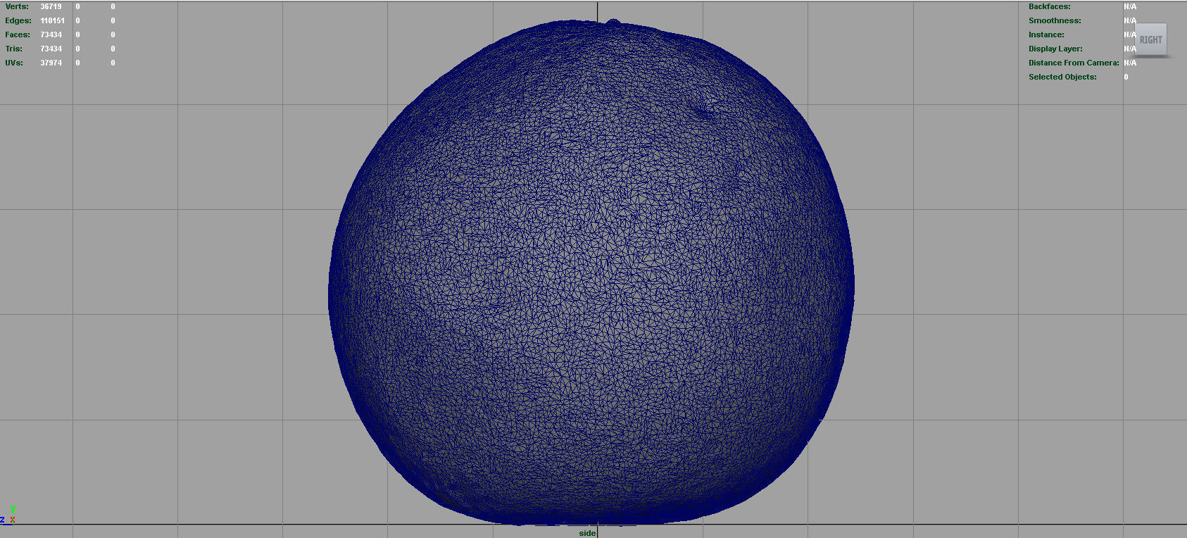 ORANGE mango Low-poly 3D model_11