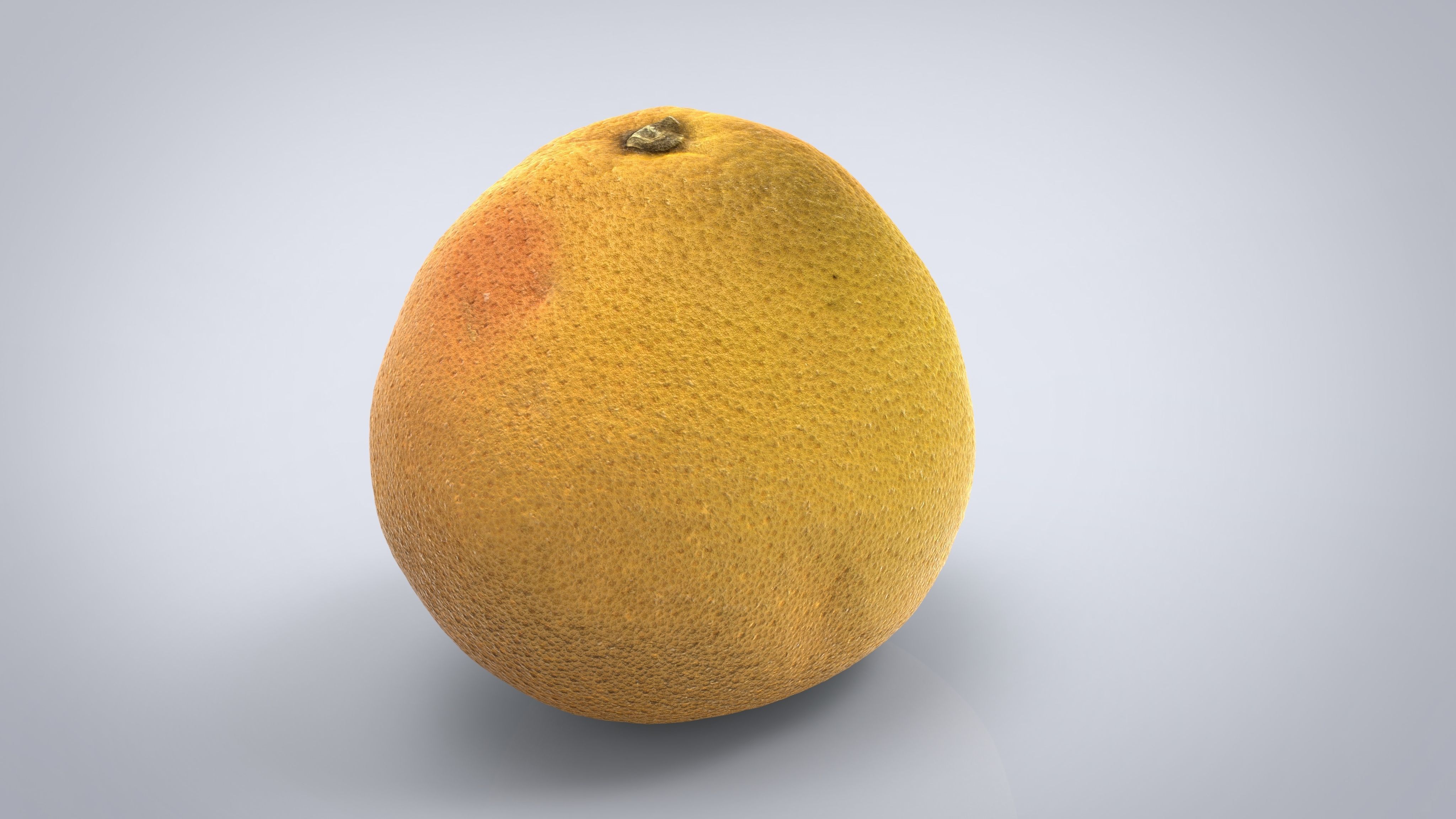 ORANGE mango Low-poly 3D model_2