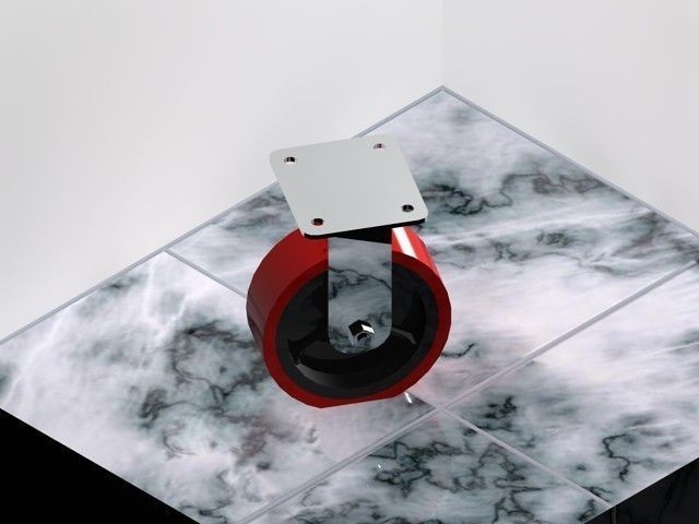 Fixed Castor Free 3D model_2
