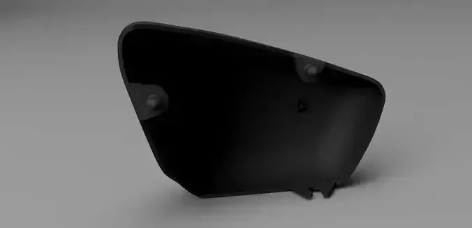 Yamaha Virago Gen 2 1984 up Right Side Battery Cover 3D print model