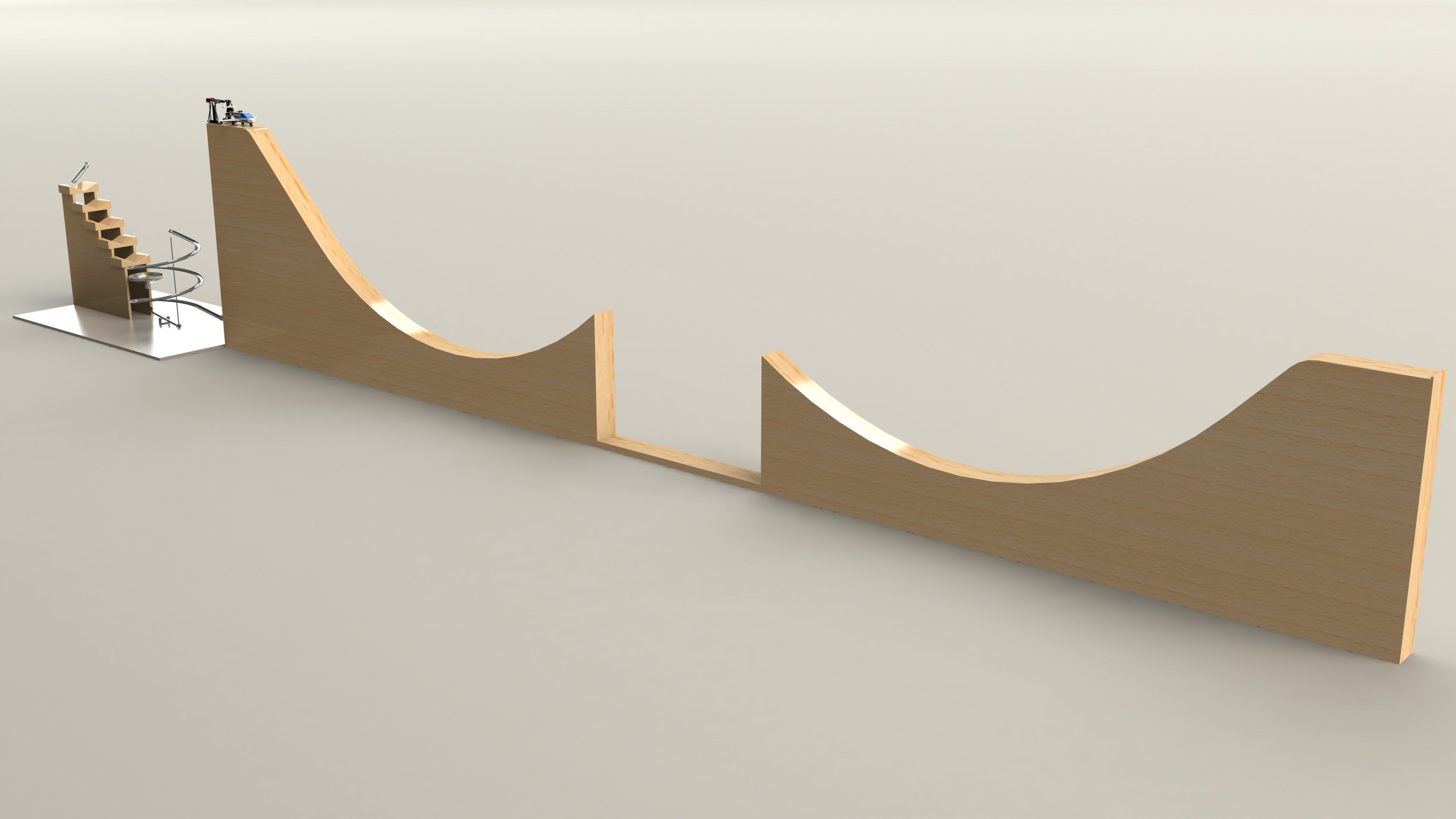 Rube Goldberg Experiment Free 3D model_3