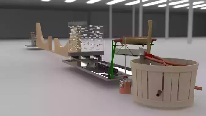 Rube Goldberg Experiment Free 3D model