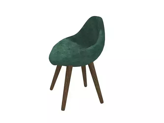 chair velvet green