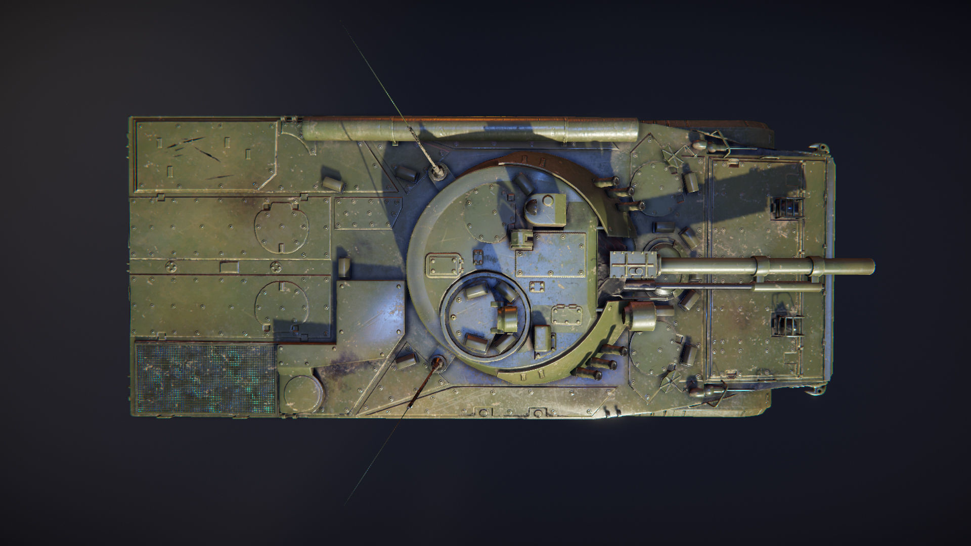 Tank BMP 3 Low-poly 3D model_3