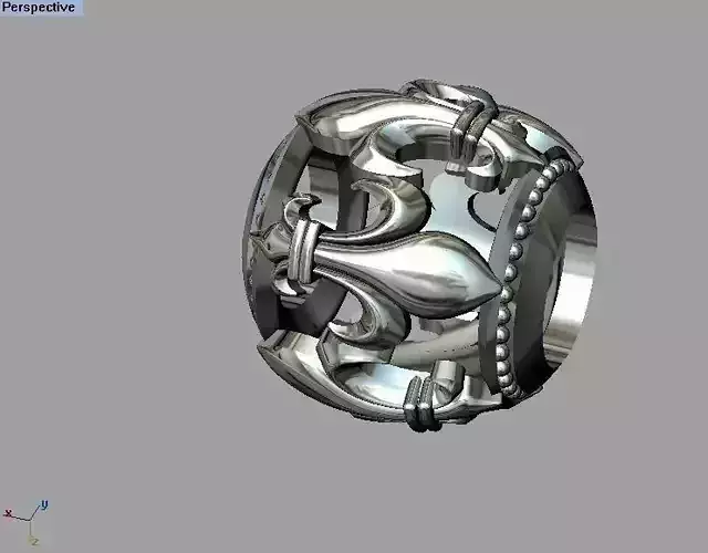 Fleur de lis Pandora bead