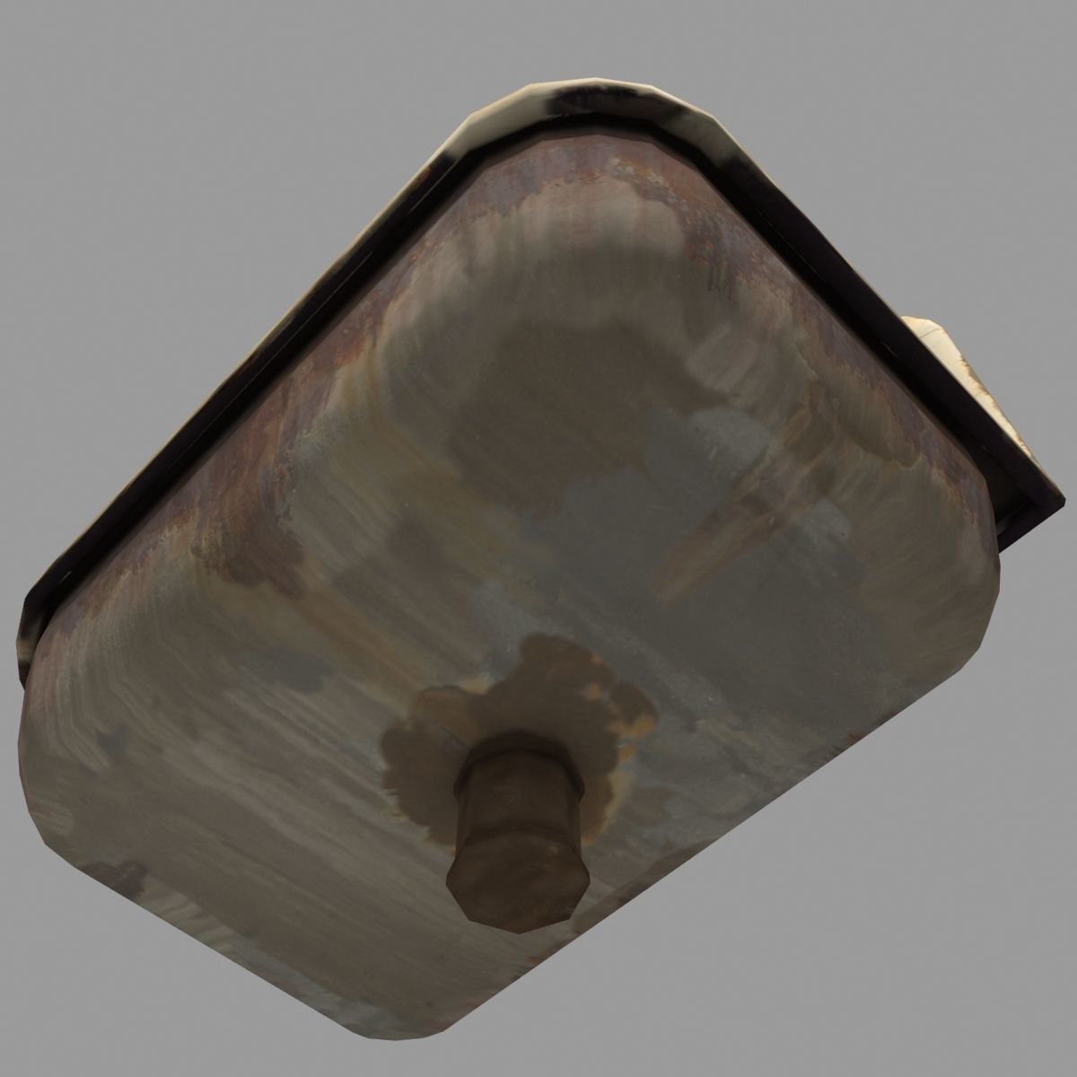 very old sink Low-poly 3D model_4