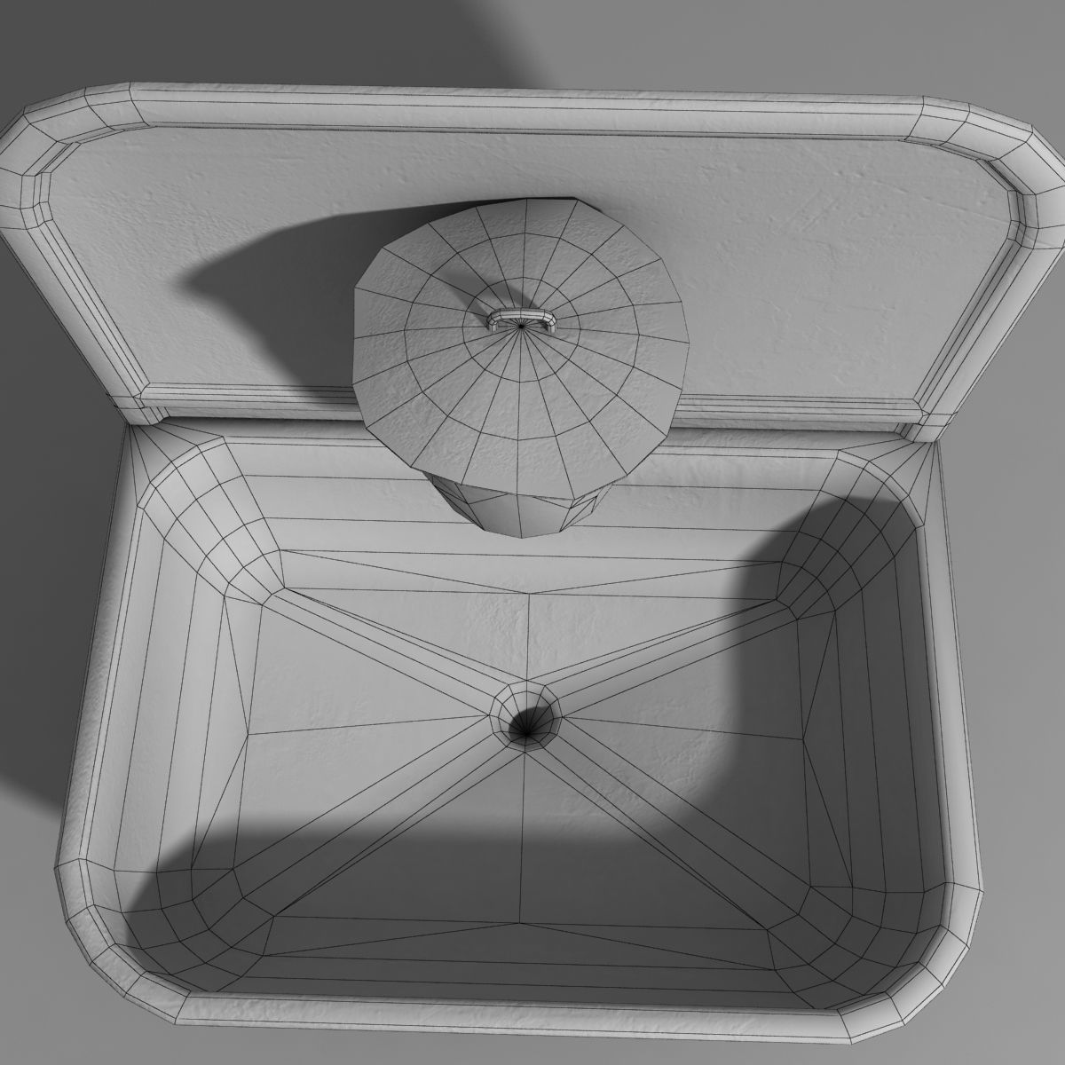 very old sink Low-poly 3D model_11