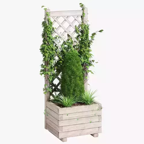 Planter With Lattice 3