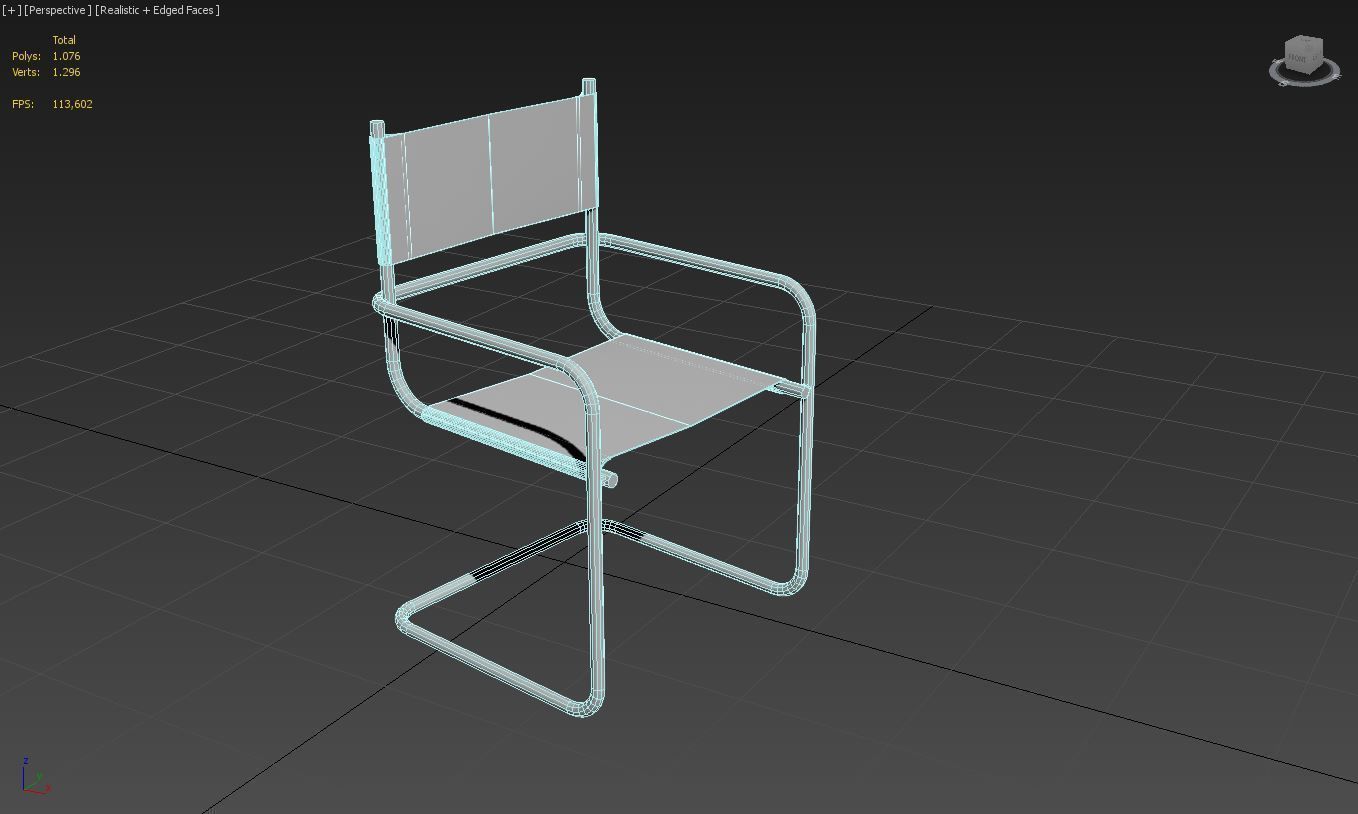 Pipe Chair Free 3D model_3