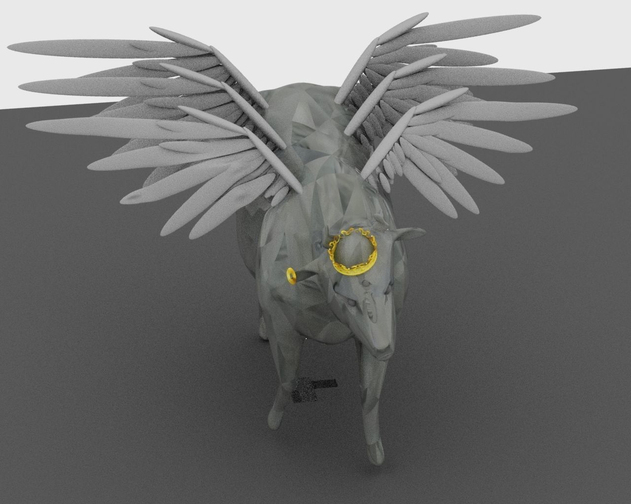 Holy Cow Low-poly 3D model_2