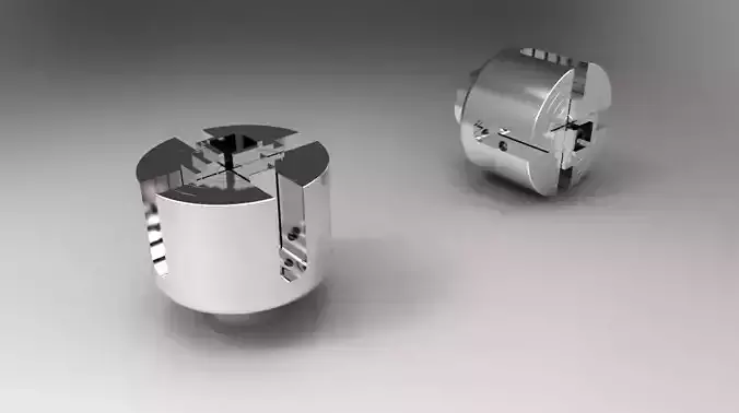 chuck pair of stainless steel milling cutters