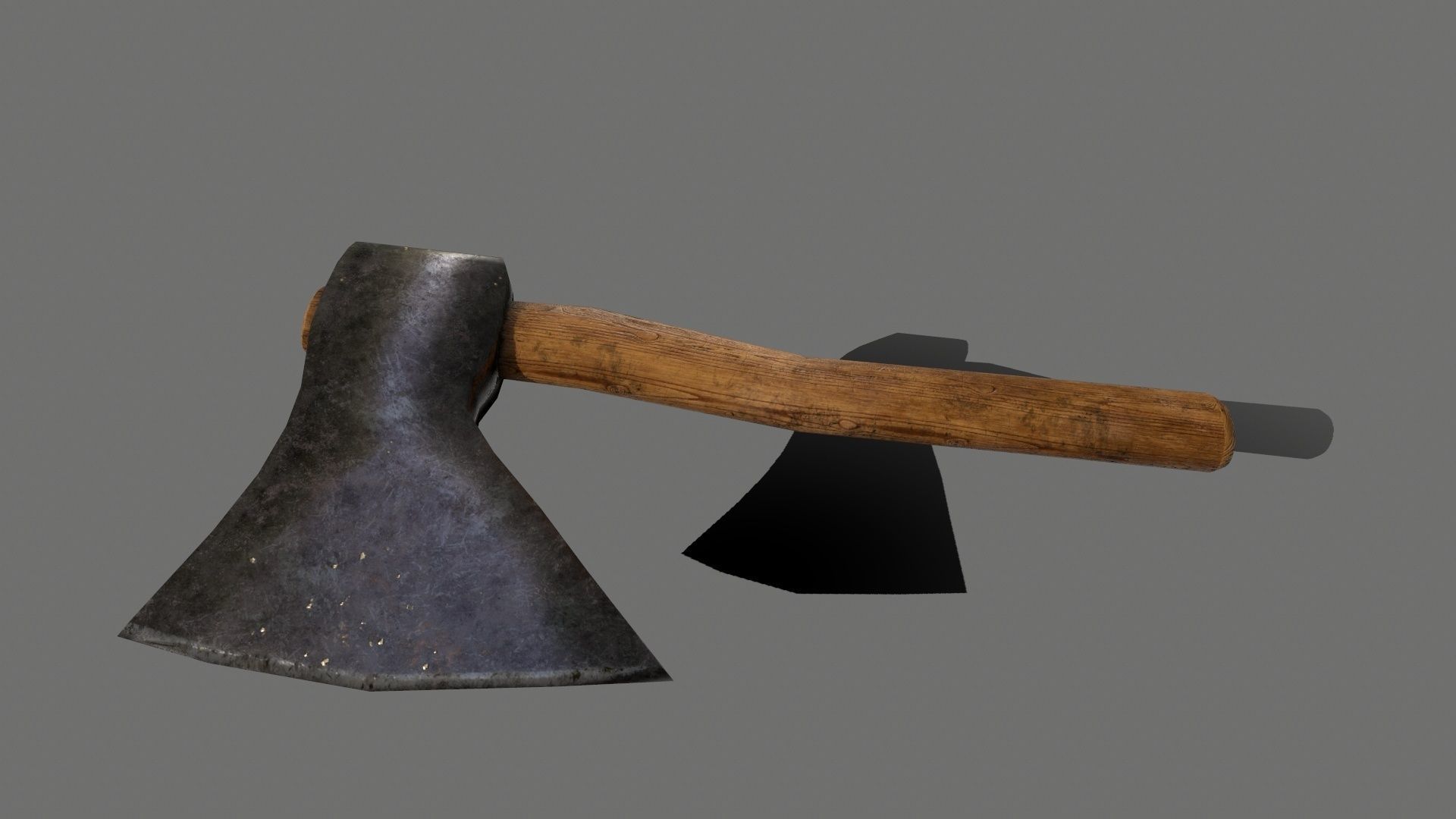 Medieval set metal bucket hanging from chain Low-poly 3D model_23