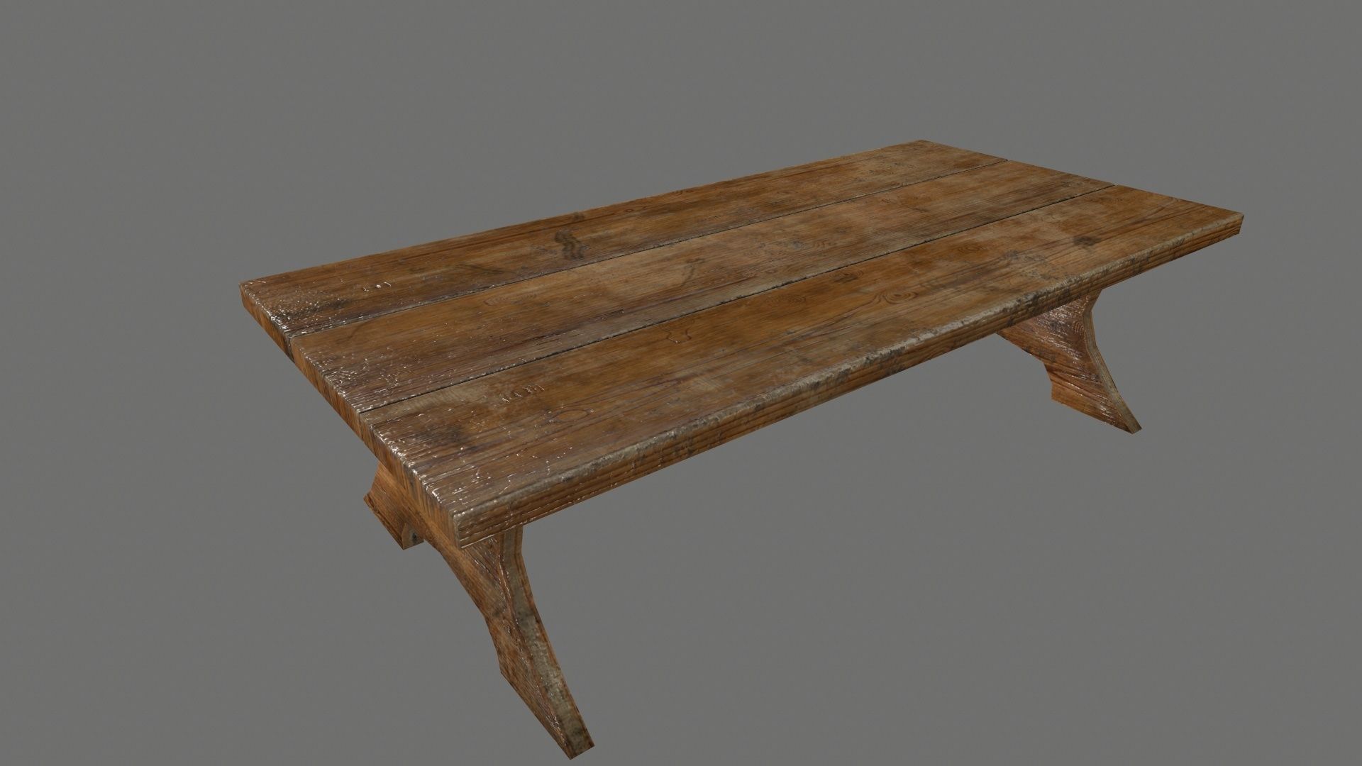 Medieval set metal bucket hanging from chain Low-poly 3D model_9