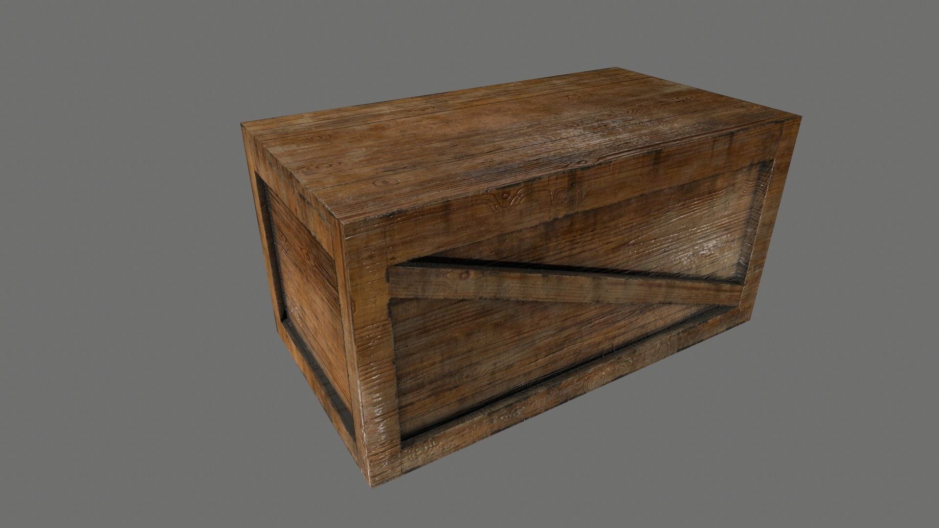 Medieval set metal bucket hanging from chain Low-poly 3D model_27