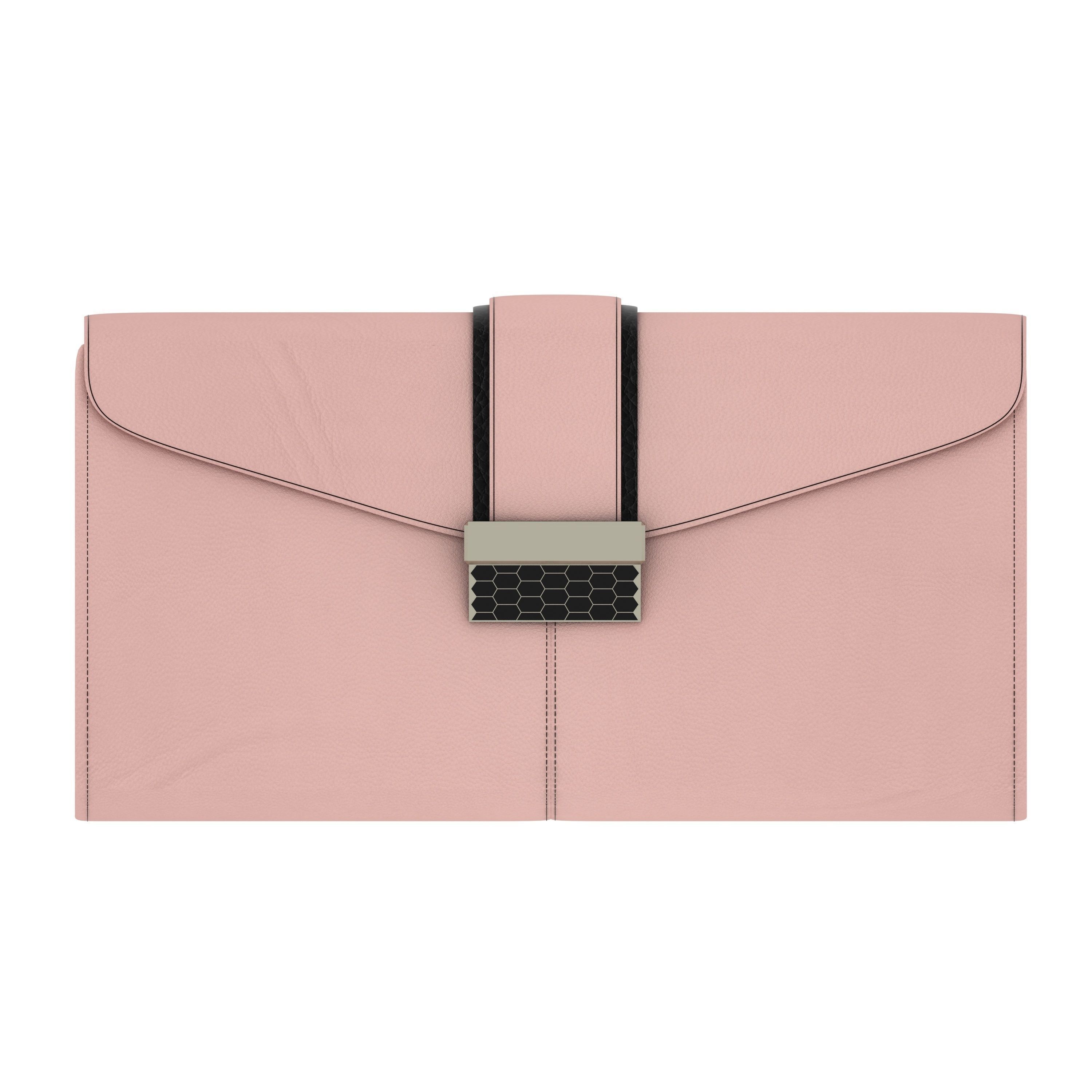 Handbag clutch bag 3D model_4