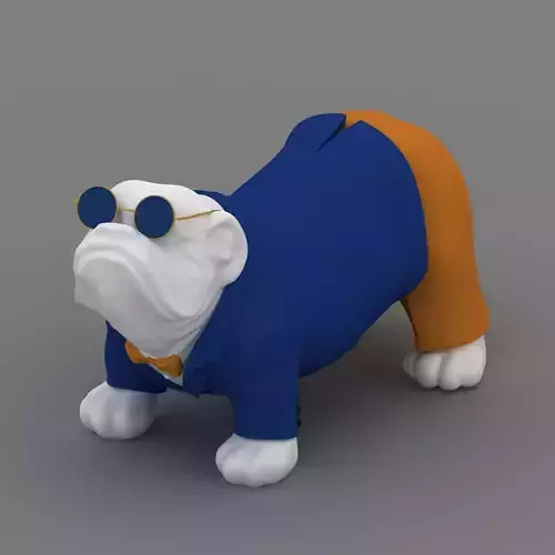 Bulldog sculpture