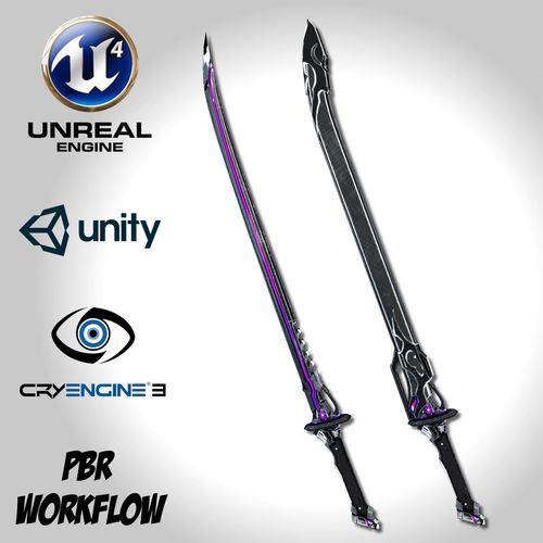 Void Sword - Remake Low-poly 3D model