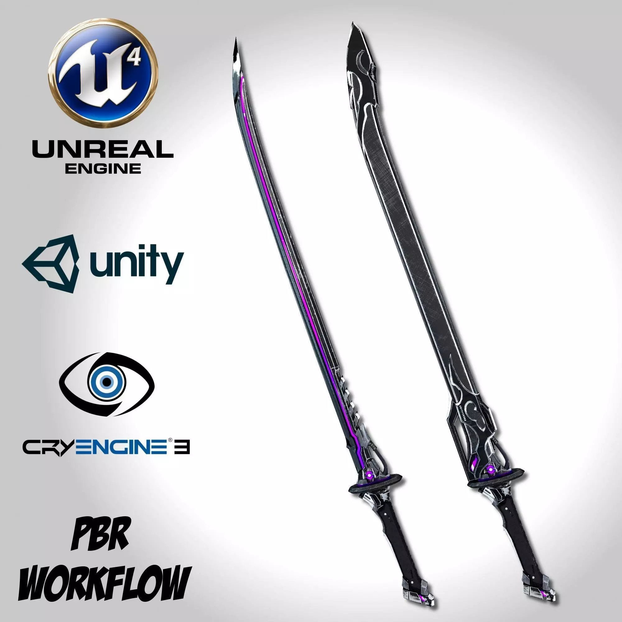 Void Sword - Remake Low-poly 3D model_0