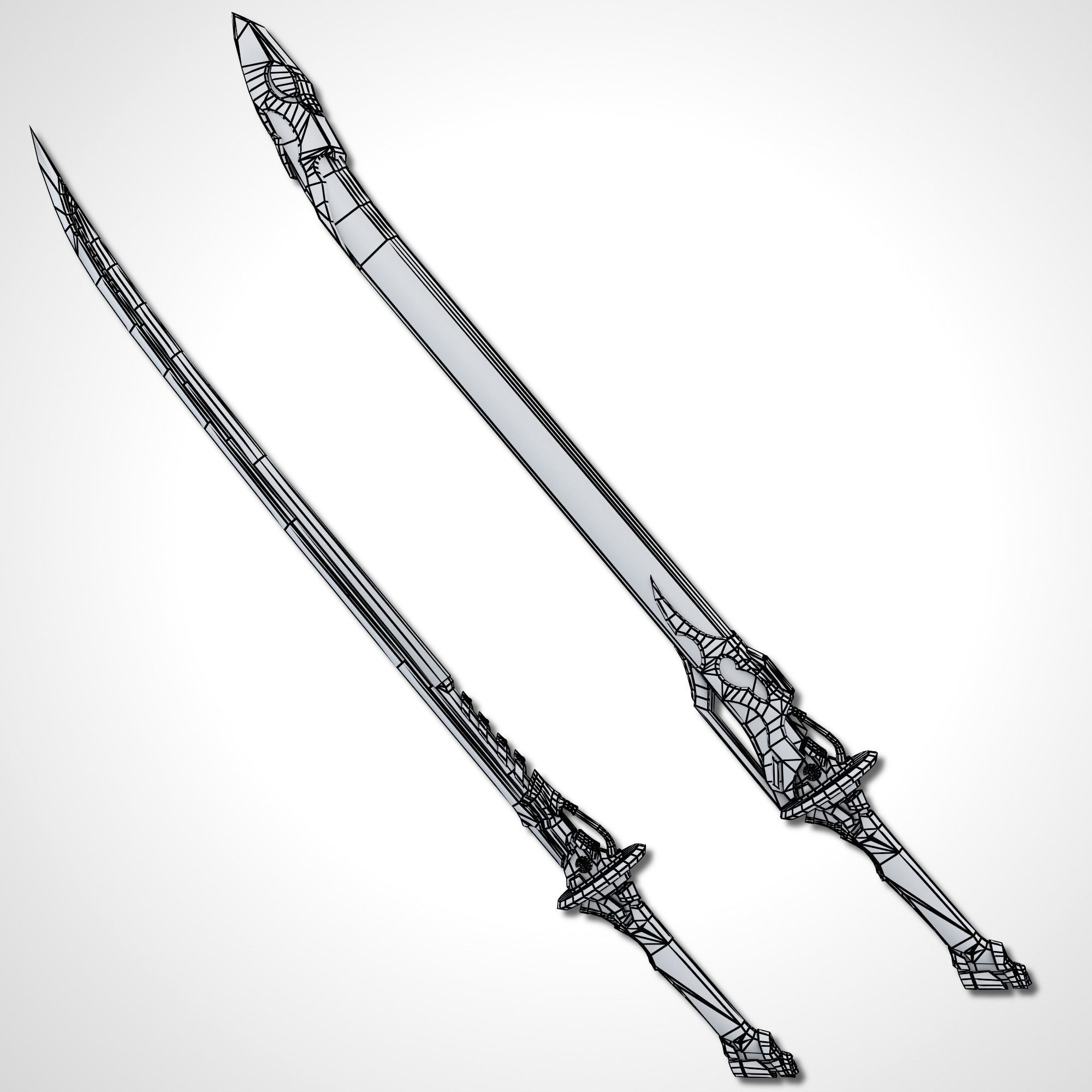 Void Sword - Remake Low-poly 3D model_18