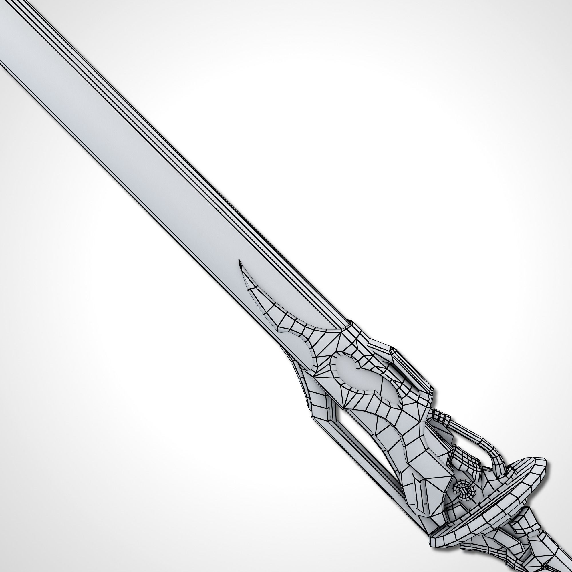 Void Sword - Remake Low-poly 3D model_20
