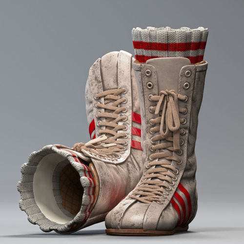 Everlast Realistic Boxing Shoes Low-poly 3D model