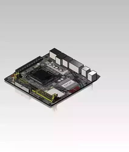 Mini-ITX Motherboard Free 3D model
