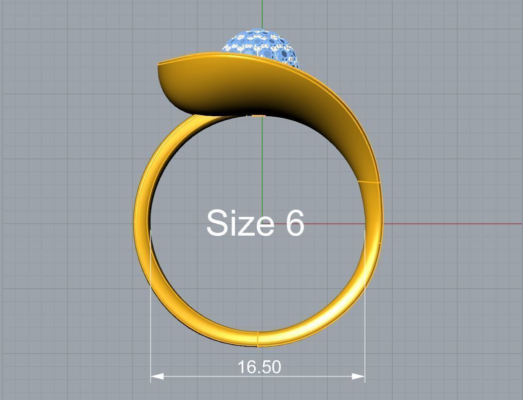 Incurvate Orb Ring 3D print model_5