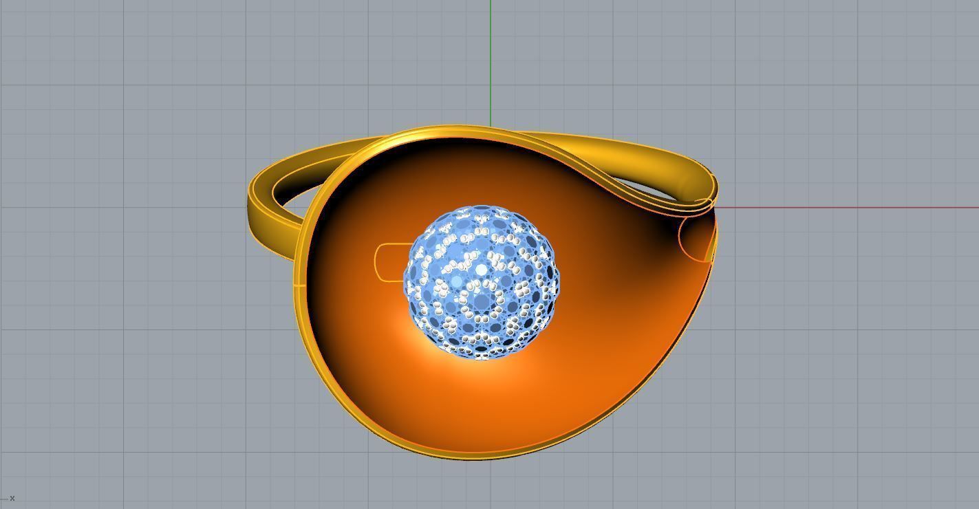 Incurvate Orb Ring 3D print model_8