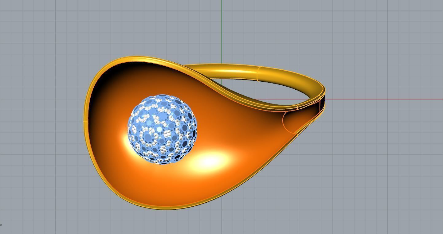 Incurvate Orb Ring 3D print model_10