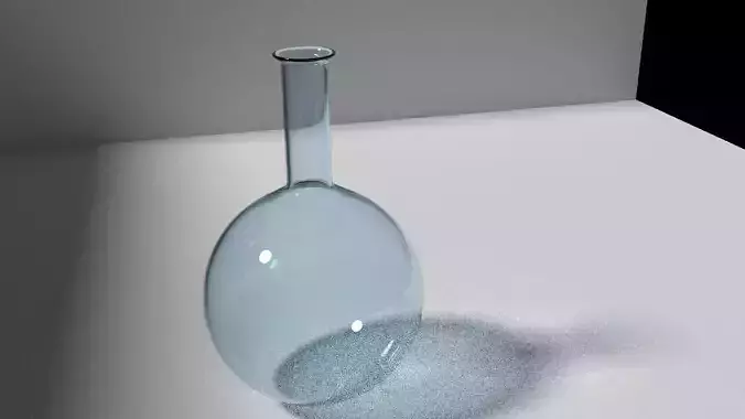 Glass scientific flask