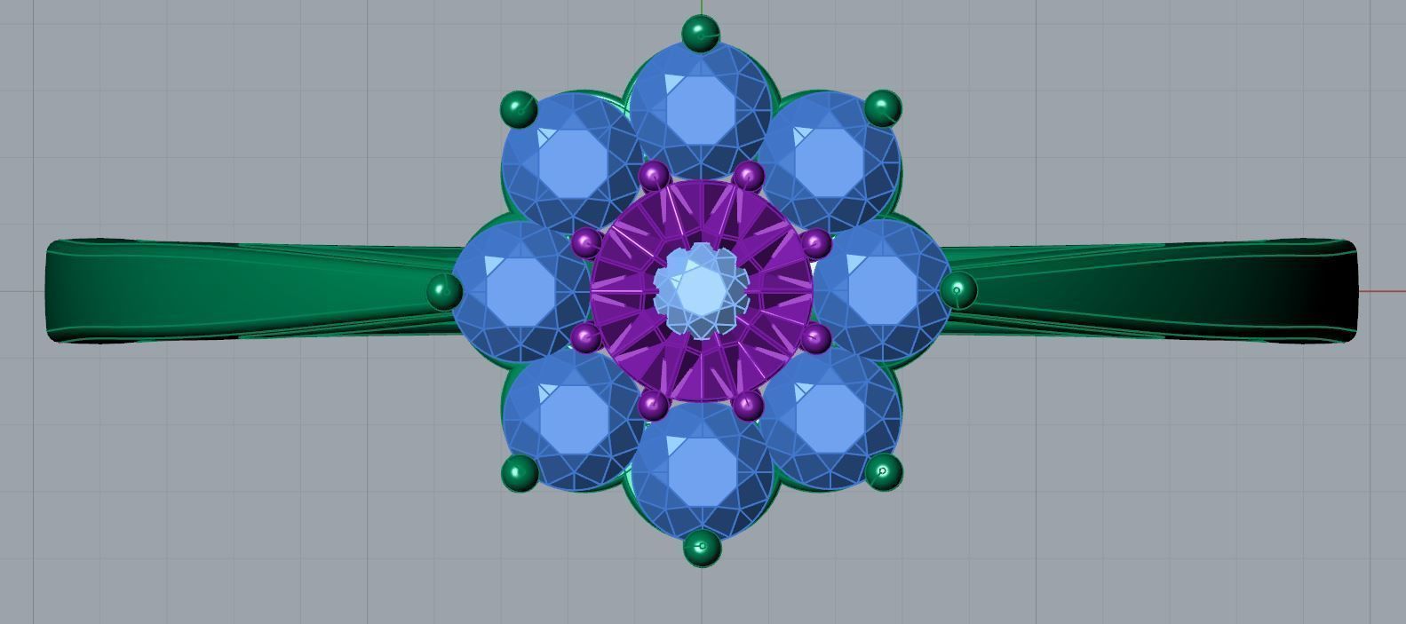 Octavia Ring 3D print model_6